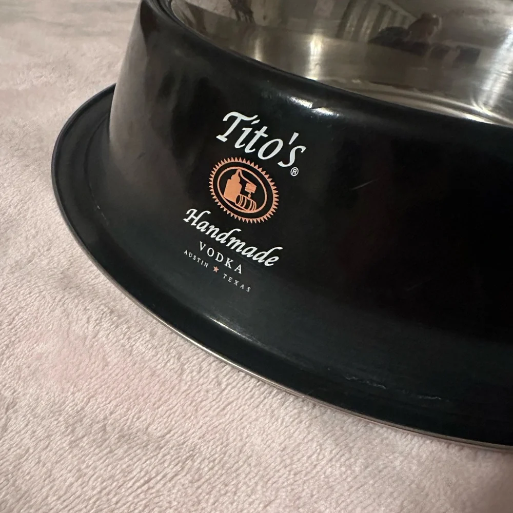 Tito's Handmade Vodka Black Dog Bowl